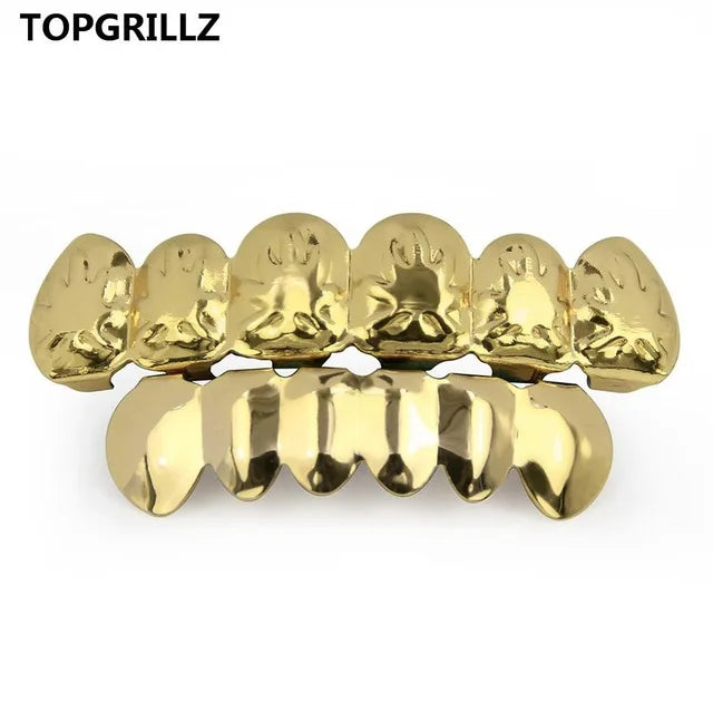 TOPGORILLZ Hip Hop Maple Leaf Grillz Weed Leaves Teeth Grills