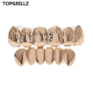 TOPGORILLZ Hip Hop Maple Leaf Grillz Weed Leaves Teeth Grills