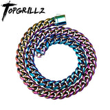 10mm 14mm Stainless Steel Cuban Hip Hop Chain For Men