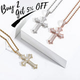 Cross Pendant Iced Out Necklace Hip Hop Jewelry Gift for Men