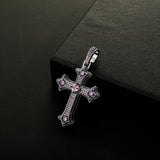 Cross Pendant Iced Out Necklace Hip Hop Jewelry Gift for Men