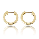 925 Silver Round Earrings Iced Out CZ Jewelry Gift Women