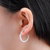 925 Silver CZ Earring Pave Jewelry Gift Women