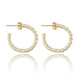 925 Silver CZ Earring Pave Jewelry Gift Women