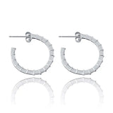 925 Silver CZ Earring Pave Jewelry Gift Women