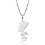 925 Silver Egyptian Pharaoh Pendant Iced Hip Hop Zircon Pendant