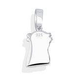925 Silver Jesus Pendant Iced CZ Women's Pendant Hip Hop High Charm Gift