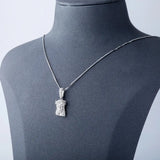 925 Silver Jesus Pendant Iced CZ Women's Pendant Hip Hop High Charm Gift