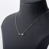 925 Sterling Silver Pendant Iced Charm Zircon Necklace Pendant Women Jewelry