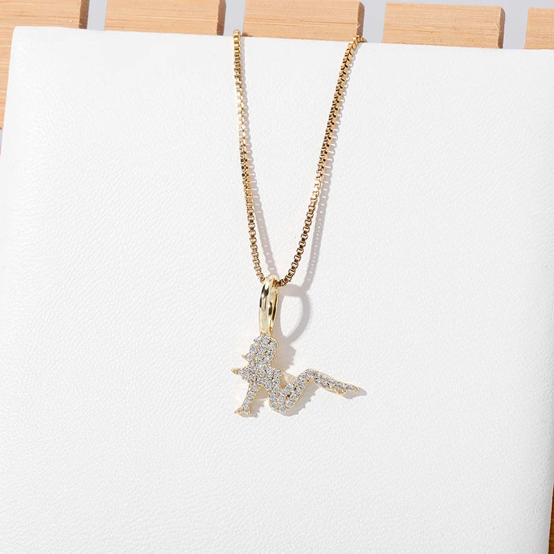 925 Silver Zircon Women Pendant Jewelry