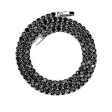 Micro Tennis Necklace 2.5-5mm Iced CZ Chain w/ Clasp Hip Hop Jewelry