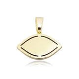 Evil Eye Pendant Necklace Iced Out Micro Pave Cubic Zirconia Hip Hop Jewelry