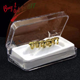 Light Yellow Rose Plated Hip Hop Teeth Drip Grillz Caps Bottom Grill