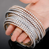 Big Hoop Baguette Earrings Iced Out Bling CZ Hip Hop Jewelry For Gift