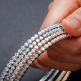 Big Hoop Baguette Earrings Iced Out Bling CZ Hip Hop Jewelry For Gift