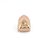 Gold Plated Single Top Grillz Cap With CZ Stone Hip Hop Tooth Grill