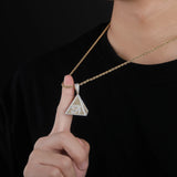 Hip Hop Egyptian Pyramid Eye of Horus Pendant Necklace