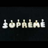 Hip Hop A-Z Micropave Zircon Name Bubble Letters Iced Out Pendant Necklace