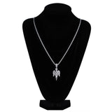 HipHop Iced Out CZ Angel Pendant Necklace Love'sblessing