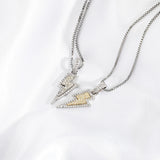 Sterling Silver Cross Pendant Iced CZ Hip Hop Fine Jewelry