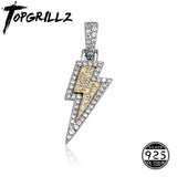Sterling Silver Cross Pendant Iced CZ Hip Hop Fine Jewelry