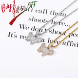 Goat Animal Pendant Necklace Charms Hip Hop Jewelry