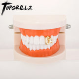 Single 5-Pointed Star Teeth Grillz Top Dental Mouth Punk Caps