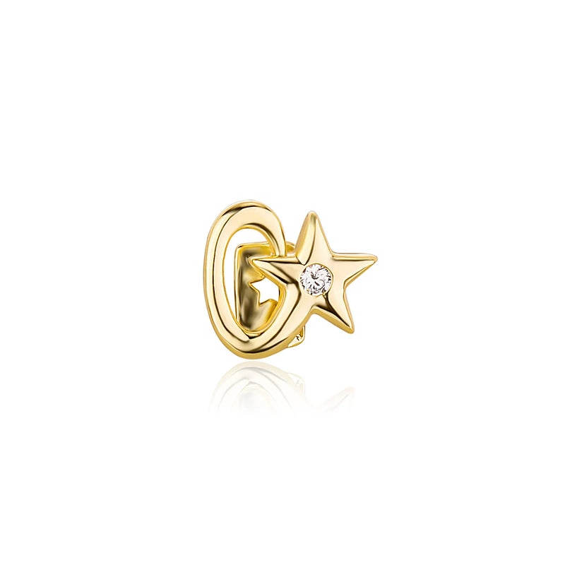 Single 5-Pointed Star Teeth Grillz Top Dental Mouth Punk Caps