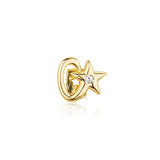 Single 5-Pointed Star Teeth Grillz Top Dental Mouth Punk Caps