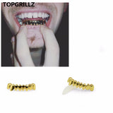 Yellow Plated Drip Bottom Tooth Grillz