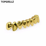 Yellow Plated Drip Bottom Tooth Grillz