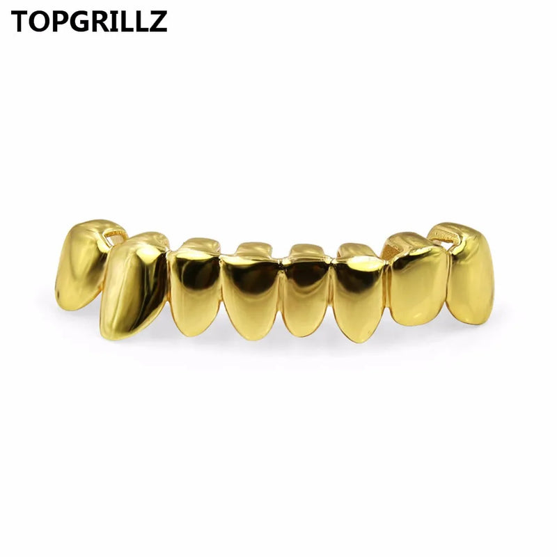 Yellow Plated Drip Bottom Tooth Grillz