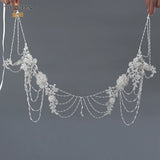 TOPQUEEN G10 Layered Bridal Necklace Shoulder Chain Plus Size