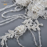 TOPQUEEN G10 Layered Bridal Necklace Shoulder Chain Plus Size