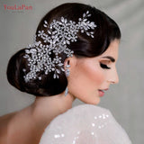 Bridal Wedding Tiara Rhinestone Headwear Crystal Hair Clip