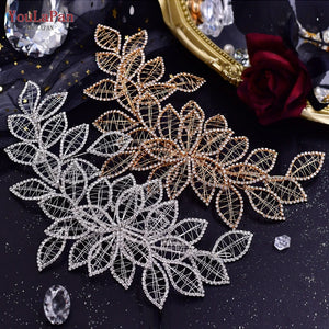 Crystal Bridal Headband Leaf Headdress Wedding Hair Accessories Woman Headwear