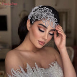 Crystal Bridal Headband Leaf Headdress Wedding Hair Accessories Woman Headwear