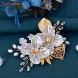 Delicate Flower Bridal Tiara Wedding Headdress Hair Clips