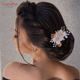 Delicate Flower Bridal Tiara Wedding Headdress Hair Clips