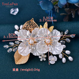 Delicate Flower Bridal Tiara Wedding Headdress Hair Clips