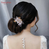 Delicate Flower Bridal Tiara Wedding Headdress Hair Clips
