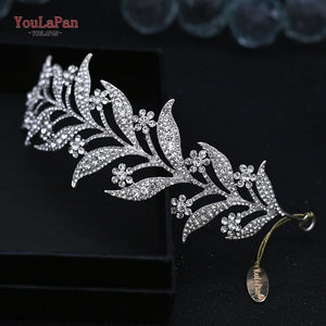 HP326 Zirconia Wedding Tiara for Bride Princess Tiara Headband Bridal Crown