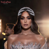 Bridal Tiara Headband Rhinestone Pageant Headdress Wedding Hair Accessories