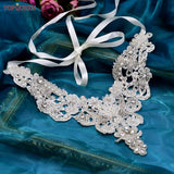 TOPQUEEN SG16 Pearl Choker Beaded Bridal Necklace Plus Size Bead Choker