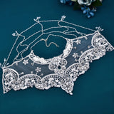 TOPQUEEN SG31 Beaded Embroidery Wedding Dress Rhinestone Shawl