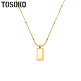 Stainless Steel Three-Dimensional Square Snake Bone Chain Necklace