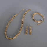 Stainless Steel Horseshoe Necklace Women's Exaggerated BSP674