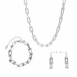 Stainless Steel Horseshoe U-Shaped Necklace Exaggerated Women's Necklace