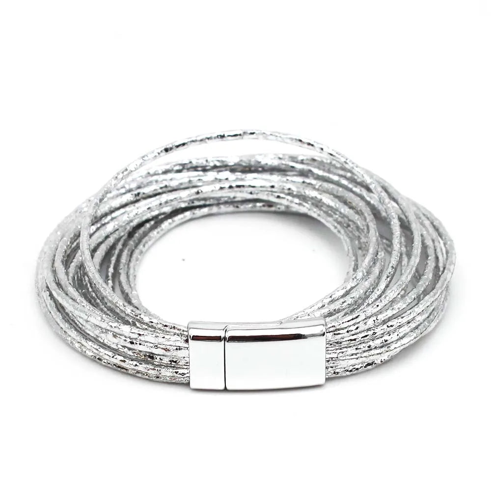 Multilayer Leather Bracelets for Women with Charms Jewelry