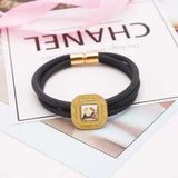 Gothic Rubber Bangle Charm Bracelet Hand Accessories for Women